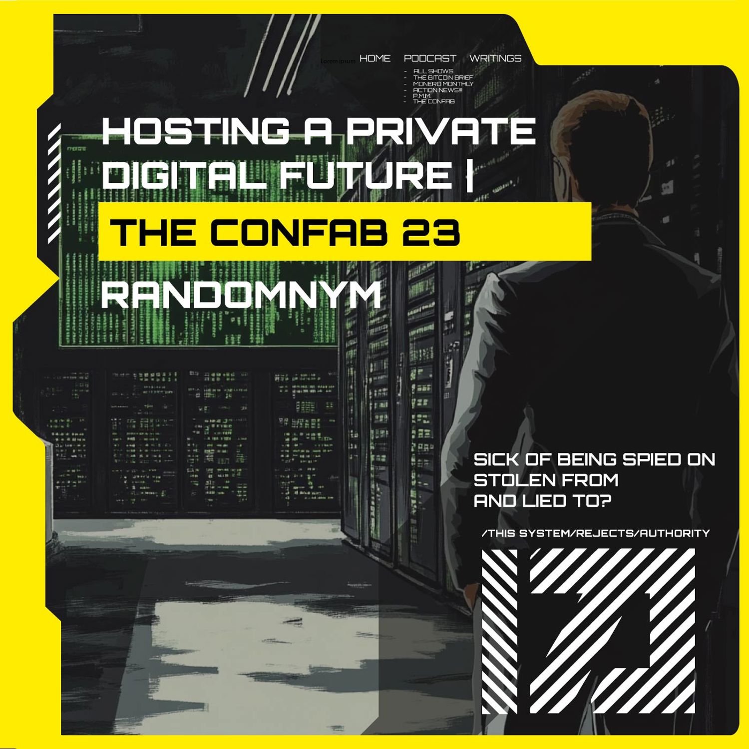 Hosting a Private Digital Future | The Confab 23: RandomNym Artwork