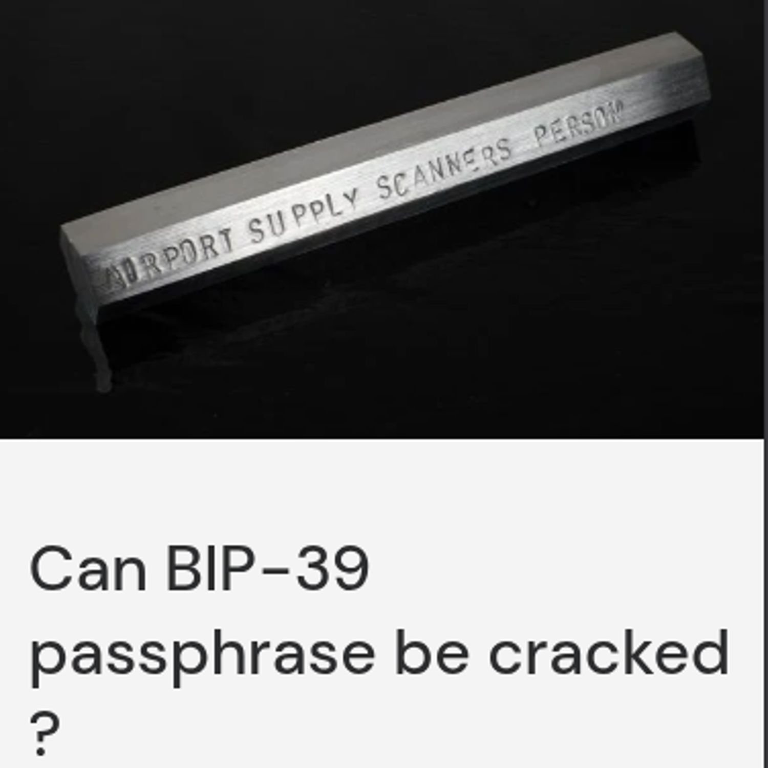 What's a Good Passphrase Length?