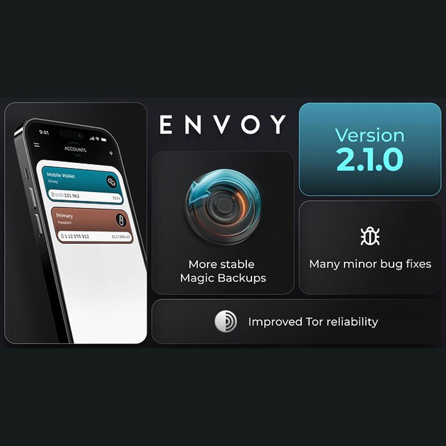 Envoy 2.1 Beta: Bug Bounties and Tor Stability