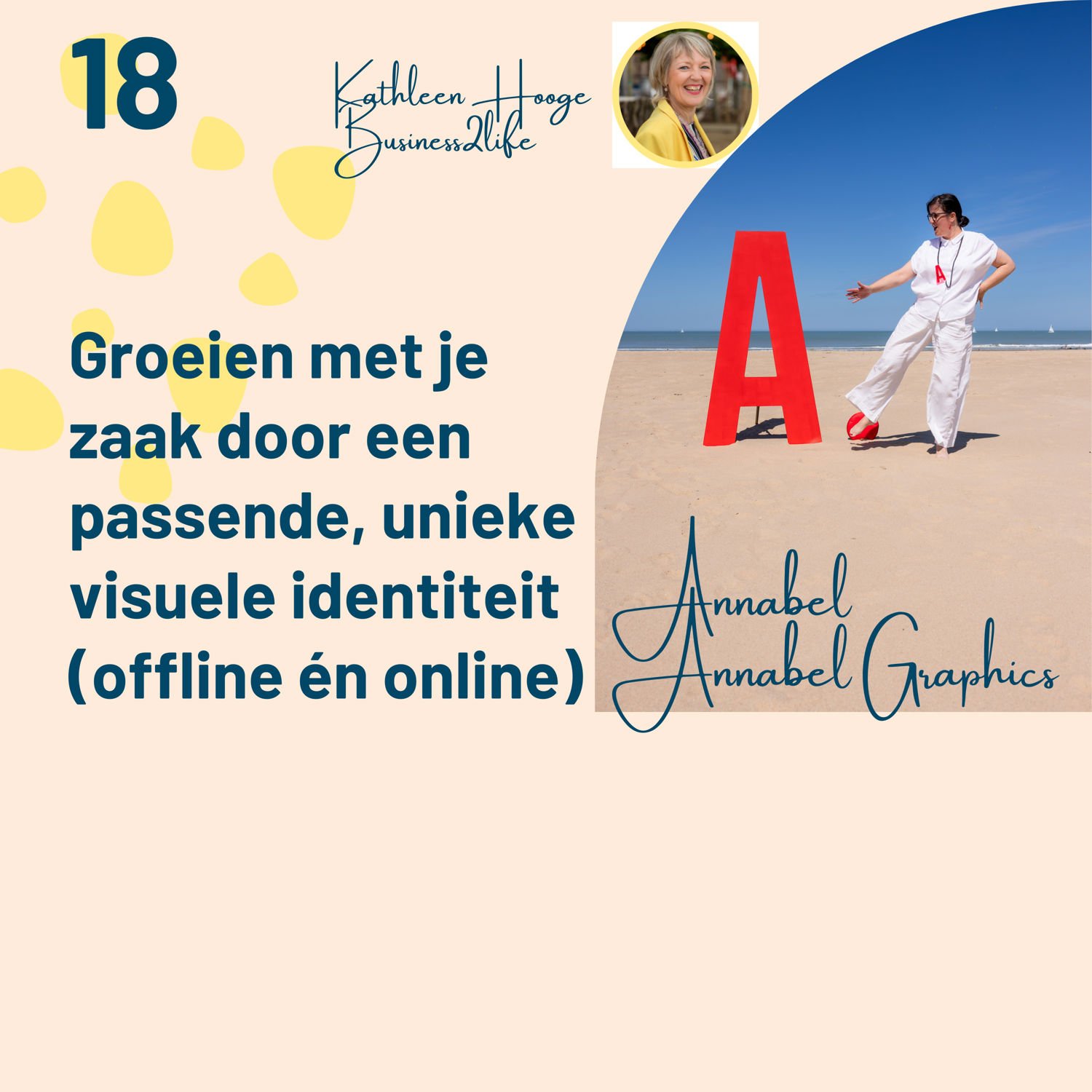 #18 DOORgroeien met je zaak door een passende visuele identiteit - in gesprek met Annabel Bruneel